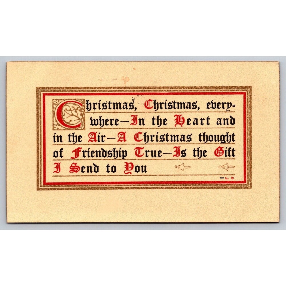 Postcard Christmas Everywhere Posted 1911 Butte Montana Antique Stamp Vintage